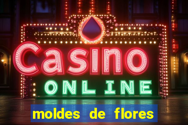 moldes de flores gigantes para imprimir
